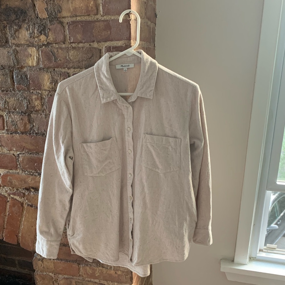 Madewell women’s Flannel Sunday Shirt in Speckle